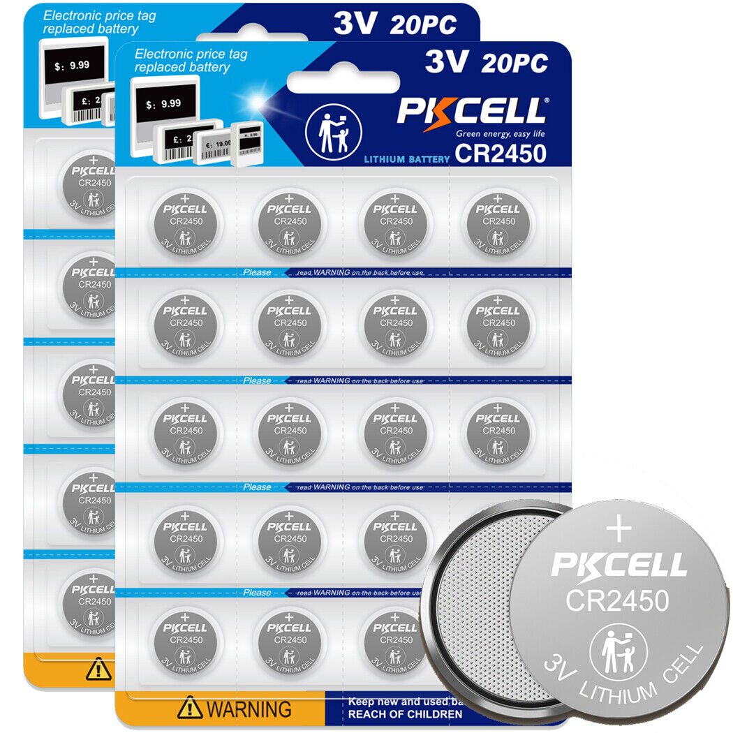 Pile bouton au lithium PKCELL CR2450 - 1 pièce
