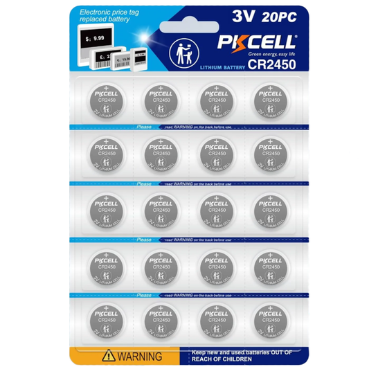 Pile bouton au lithium PKCELL CR2450 - 1 pièce