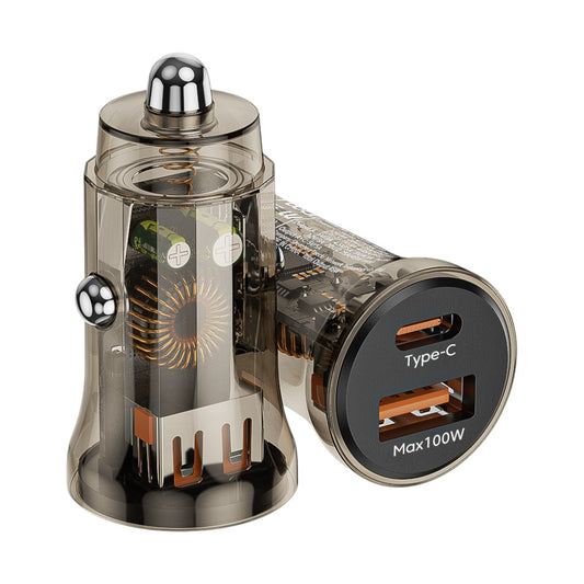 Chargeur de voiture USB-C et USB-A 100 W avec PD, QC