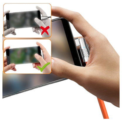 180° Rotating Elbow USB-A/USB-C Cable 1m – Angled comfort meets flexibility