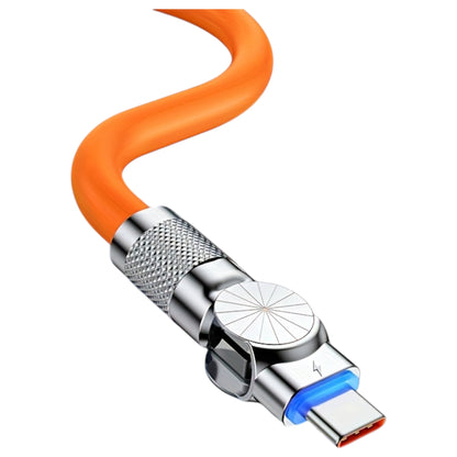 180° Rotating Elbow USB-A/USB-C Cable 1m – Angled comfort meets flexibility