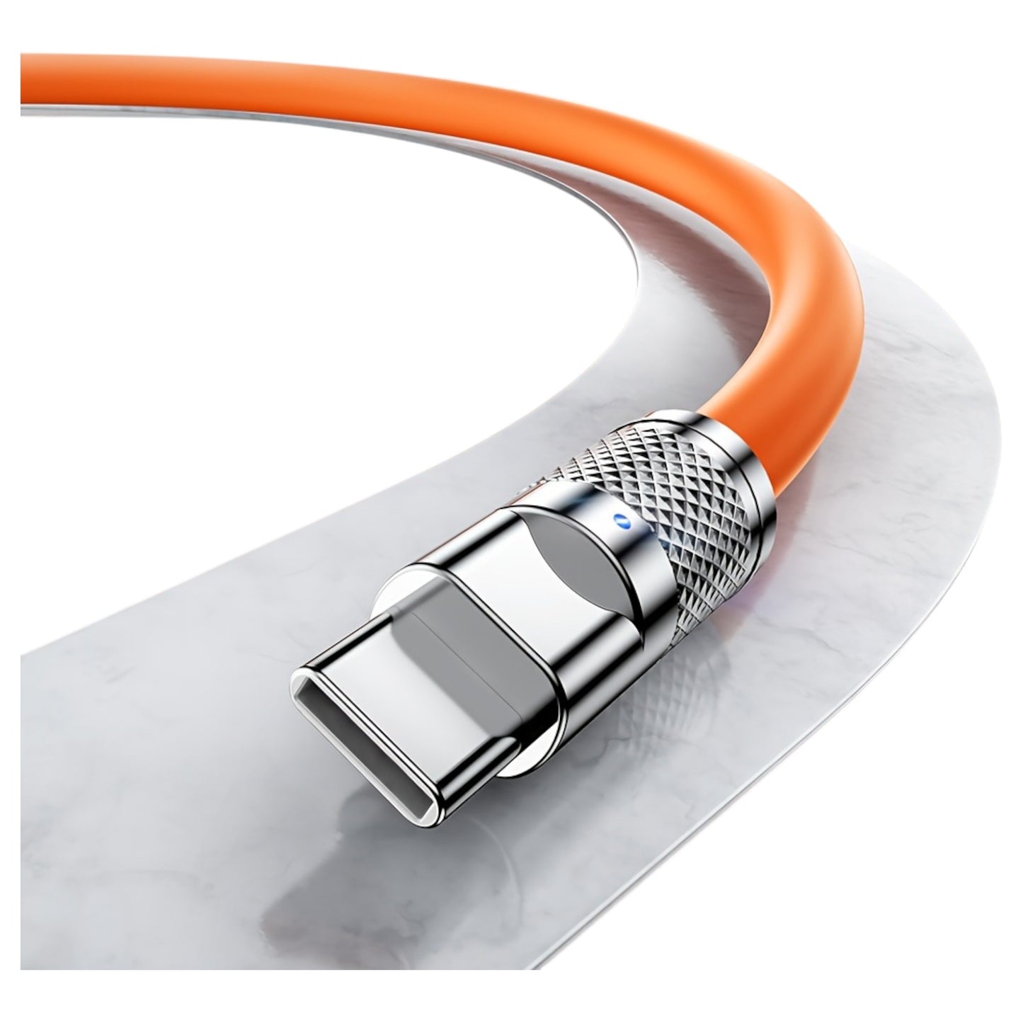 120W USB-C to USB-C Cable – Durable Liquid Silicone Build