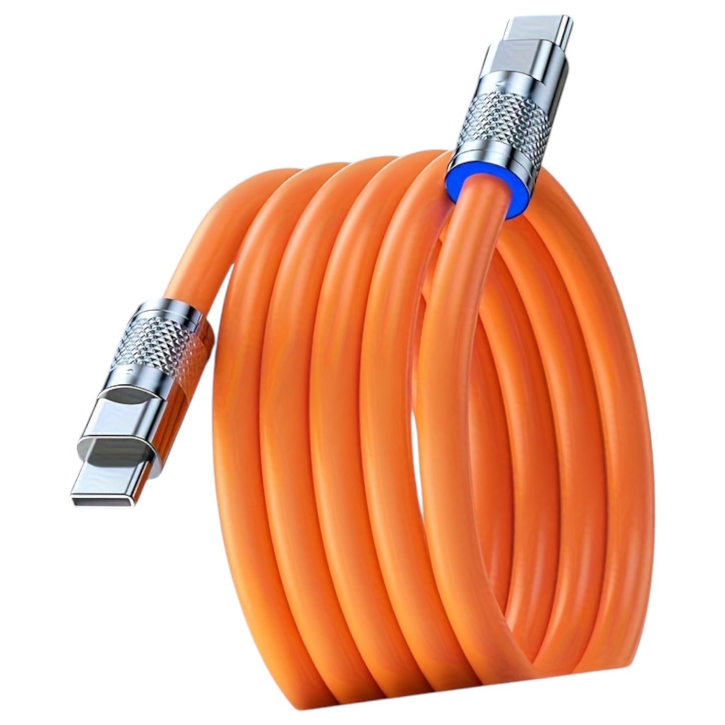 120W USB-C to USB-C Cable – Durable Liquid Silicone Build