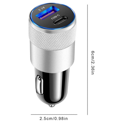 DTecH Cc-Pd1 15W 3,1 A Dual-Autoladegerät mit Typ-C- und USB-A-Anschlüssen