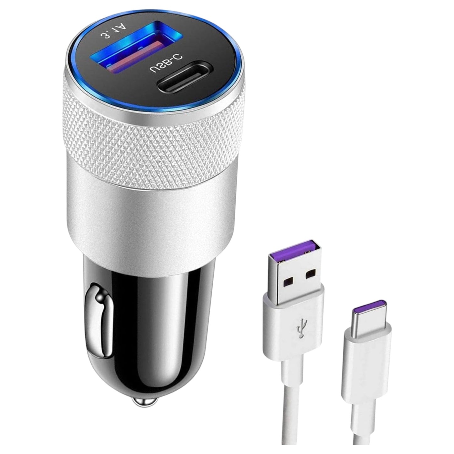DTecH Cc-Pd1 15W 3,1 A Dual-Autoladegerät mit Typ-C- und USB-A-Anschlüssen