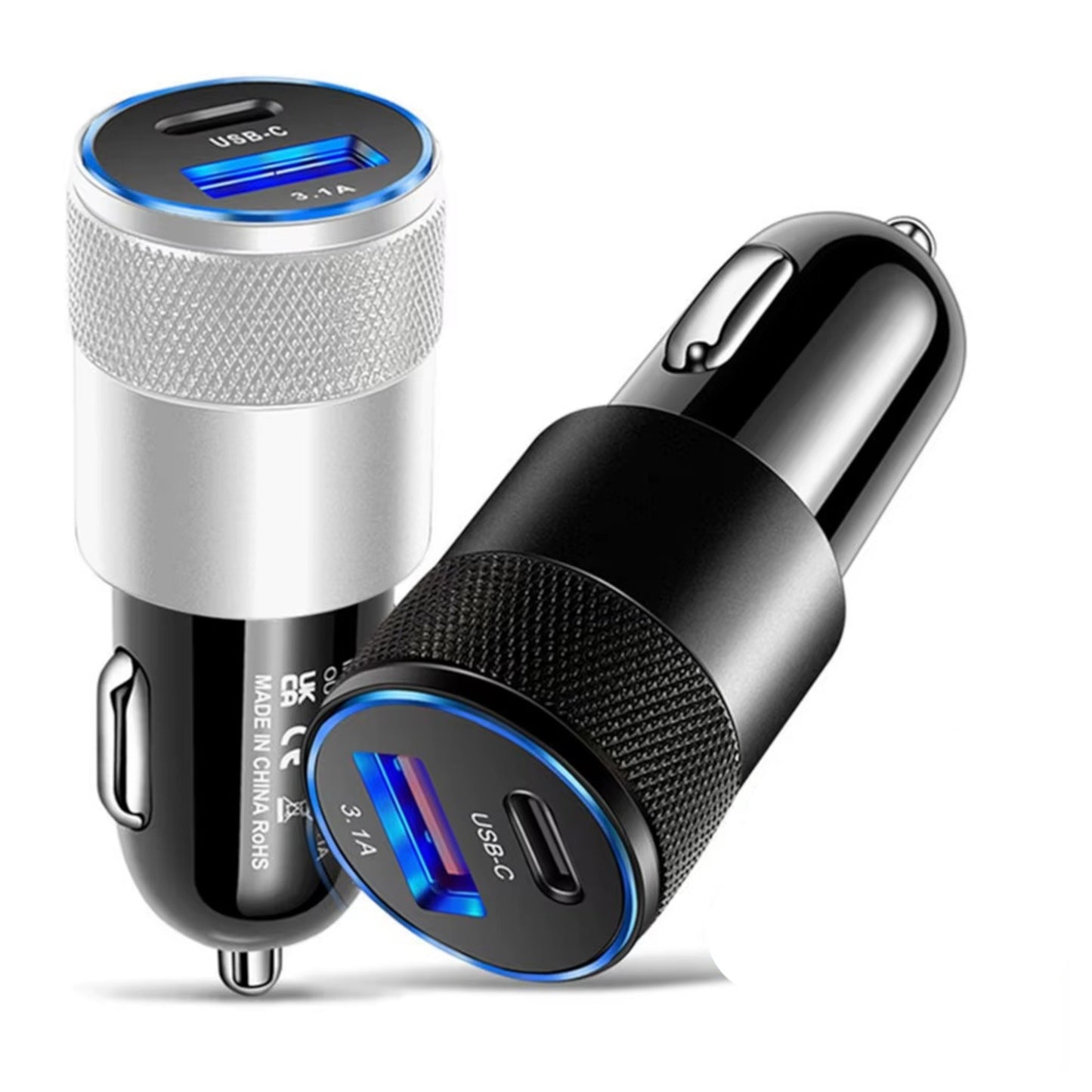 DTecH Cc-Pd1 15W 3,1 A Dual-Autoladegerät mit Typ-C- und USB-A-Anschlüssen