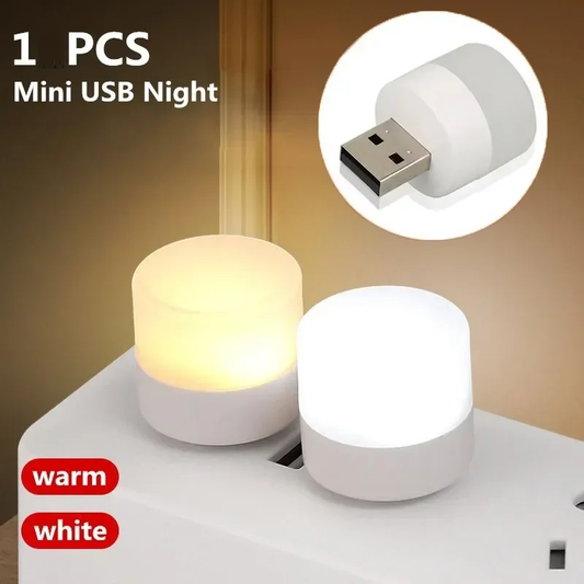 Mini LED USB Round Night Light