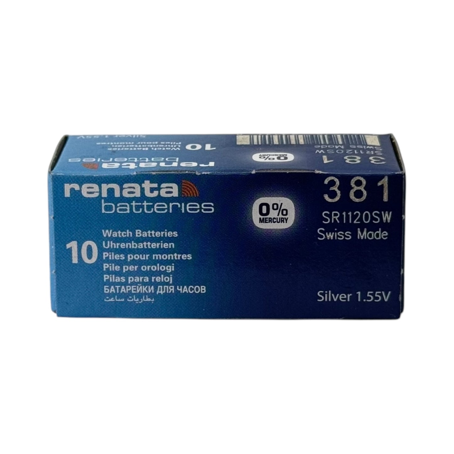 Pile bouton à oxyde d'argent Renata 381 - 1 pièce