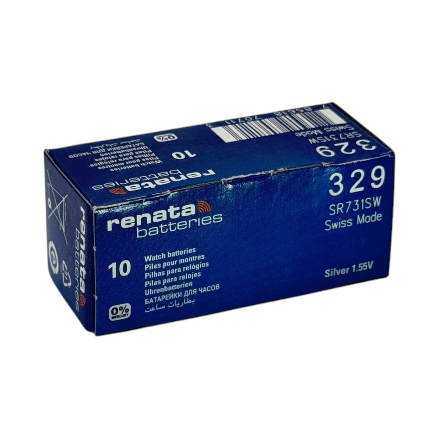 Pile bouton à oxyde d'argent Renata 329 - 1 pièce
