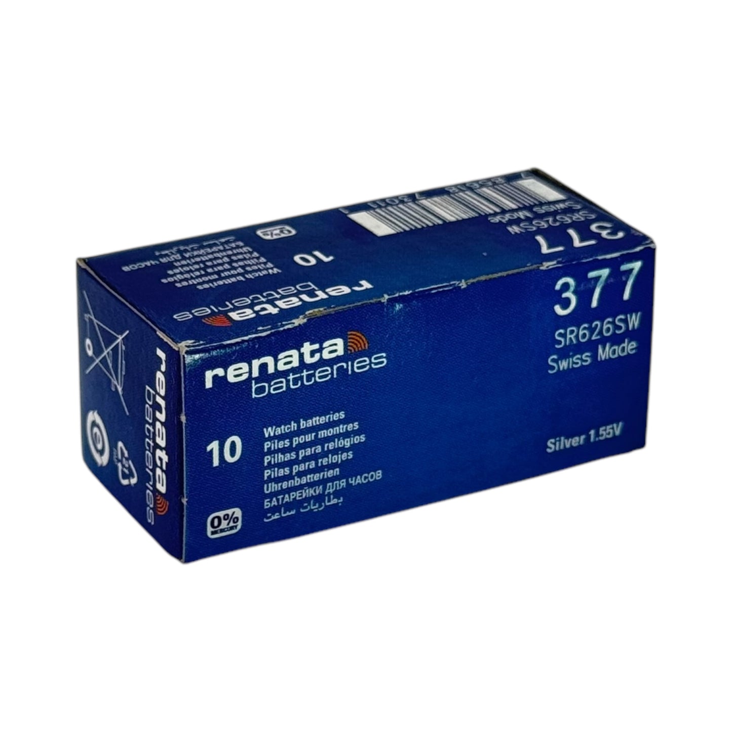 Pile bouton à oxyde d'argent Renata 377 - 1 pièce