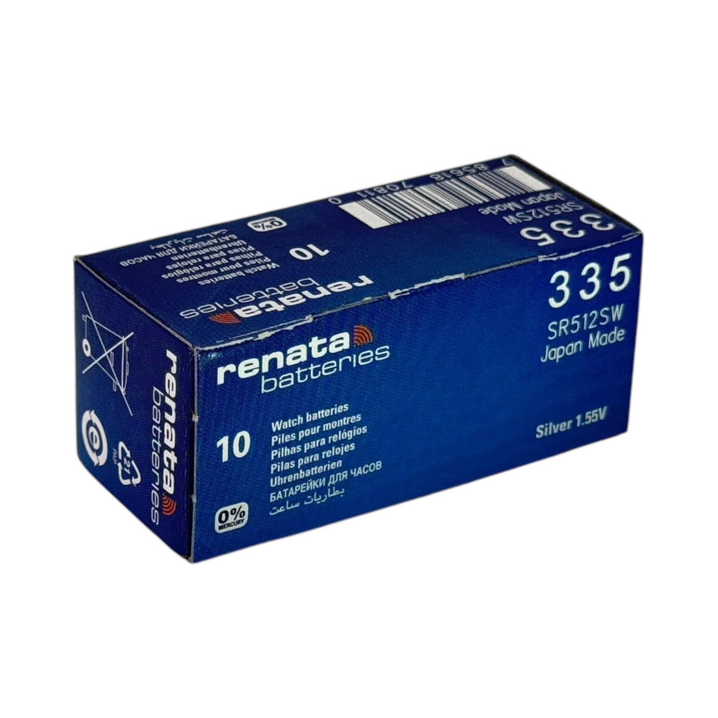 Pile bouton à oxyde d'argent Renata 335 - 1 pièce