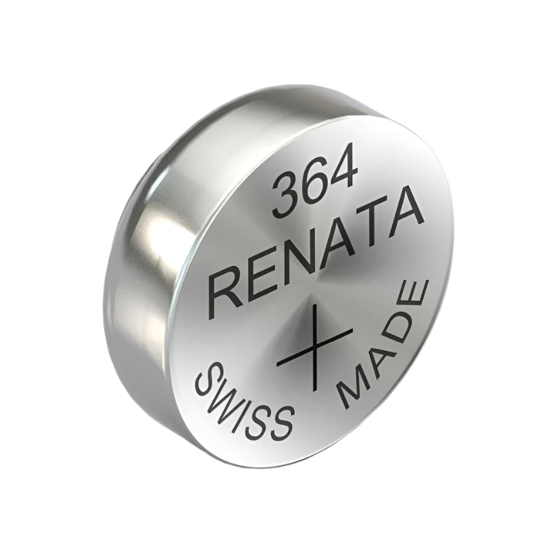 Renata 364 Silberoxid-Knopfzelle – 1 Stück (Blister mit 10 Stück)