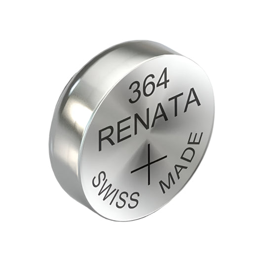 Pile bouton à l'oxyde d'argent Renata 364 - 1 pièce (blister de 10 pièces)