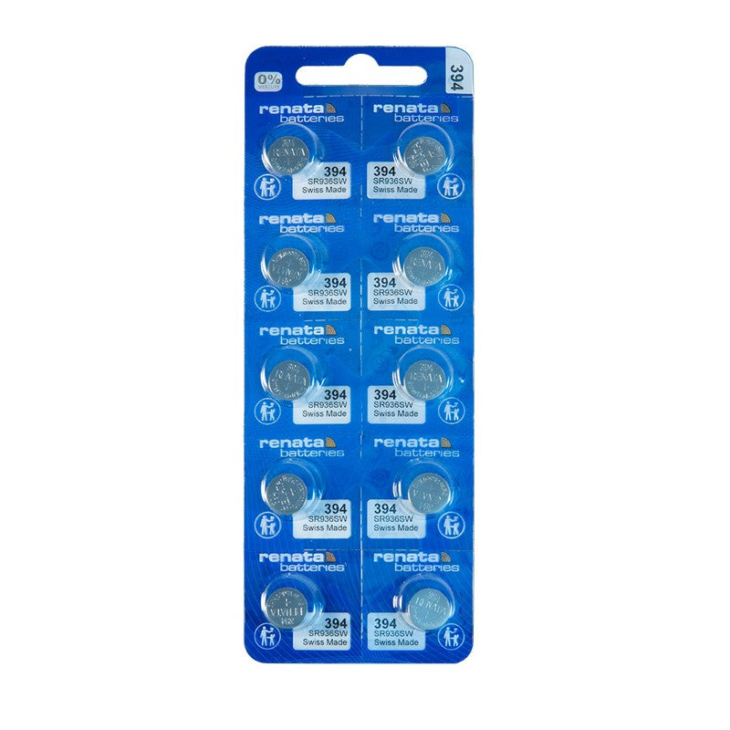 Renata 394 Silver Oxide Button Battery - 1Pcs (from 10 Pcs Blister)