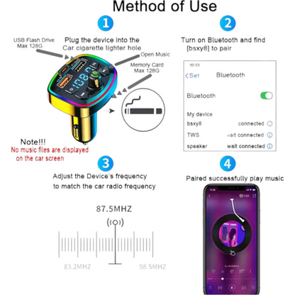 DTecH Q7 Transmetteur FM Bluetooth – Son intelligent et confort mains libres pour la route