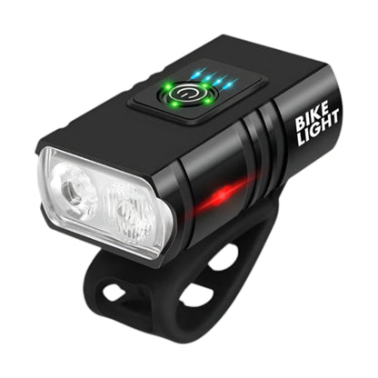 Feu avant de vélo rechargeable à LED BK-02 à 6 modes