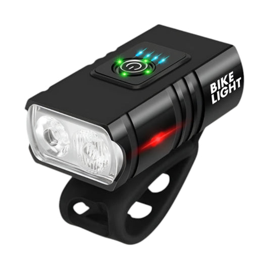 Feu avant de vélo rechargeable à LED BK-02 à 6 modes