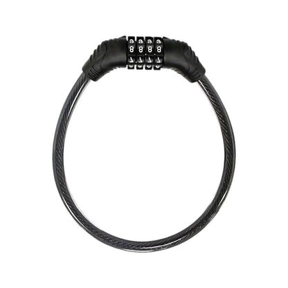 4-Digit Combination Steel Cable Bike Lock