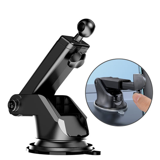Suction Cup Car Mount with 17mm Ball Head: Stable & Adjustable