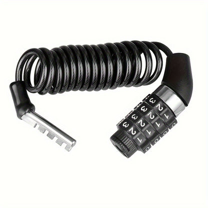 DTech Helmet & Bicycle Spiral Cable Lock – Lightweight security on the go