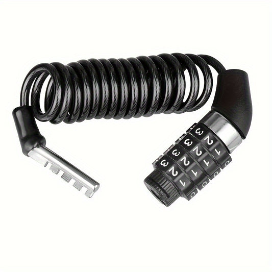 DTech Helmet & Bicycle Spiral Cable Lock – Lightweight security on the go