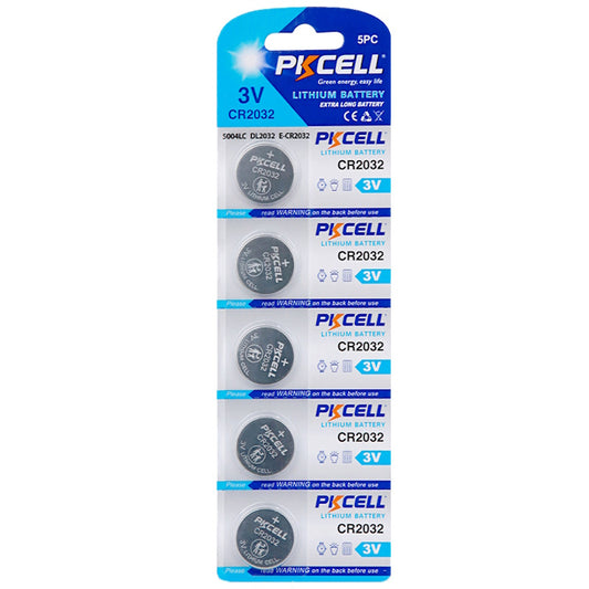 Pile bouton au lithium PKCELL CR2032 - 1 pièce