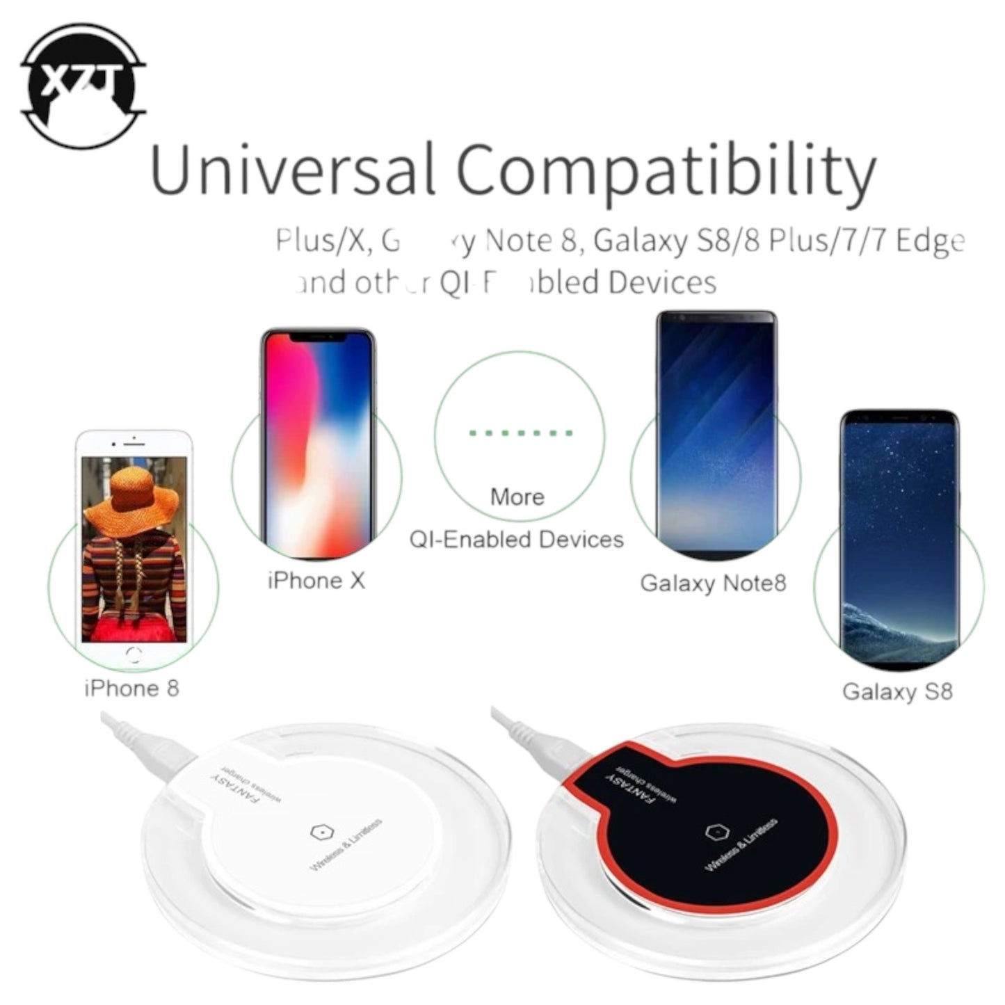 K9 10W Transparent Fast Charging Wireless Desktop Charger