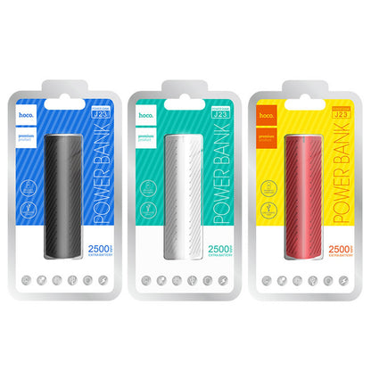J23 2500mAh Power Bank with USB-A Output and LED Display