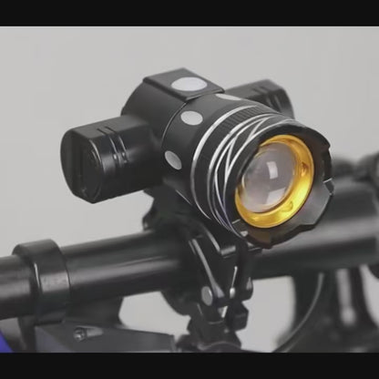 Z30 T6 LED USB Rechargeable Bike Front & Rear Light Set