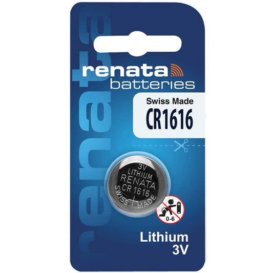 Pile bouton au lithium Renata CR1616 - 1 pièce