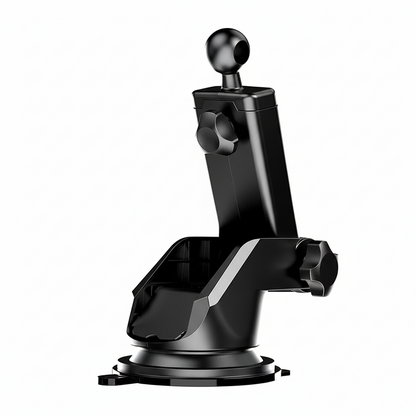 Suction Cup Car Mount with 17mm Ball Head: Stable & Adjustable